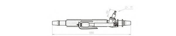 GENERAL RICAMBI LA4002 Рульовий механізм