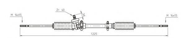 GENERAL RICAMBI PO4003 Рульовий механізм