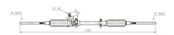 GENERAL RICAMBI PO4004 Рульовий механізм