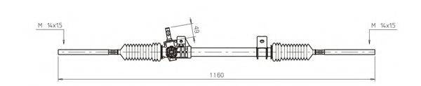 GENERAL RICAMBI RE4044 Рульовий механізм