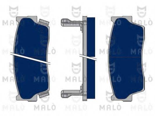 MALO 1050019 Комплект гальмівних колодок, дискове гальмо