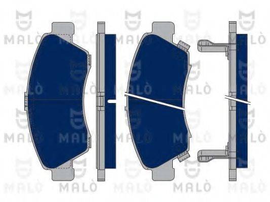 MALO 1050022 Комплект гальмівних колодок, дискове гальмо