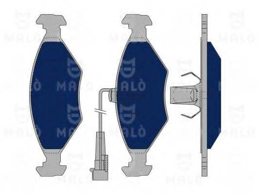 MALO 1050072 Комплект гальмівних колодок, дискове гальмо