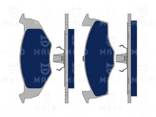 MALO 1050091 Комплект гальмівних колодок, дискове гальмо