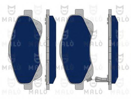 MALO 1050239 Комплект гальмівних колодок, дискове гальмо