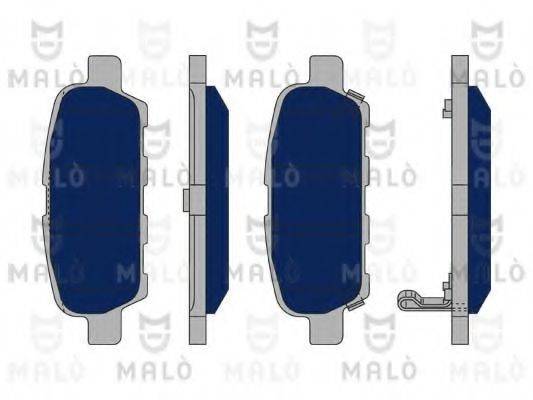 MALO 1050330 Комплект гальмівних колодок, дискове гальмо