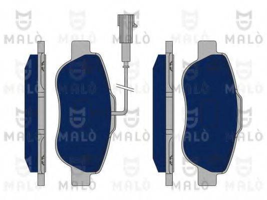 MALO 1050402 Комплект гальмівних колодок, дискове гальмо
