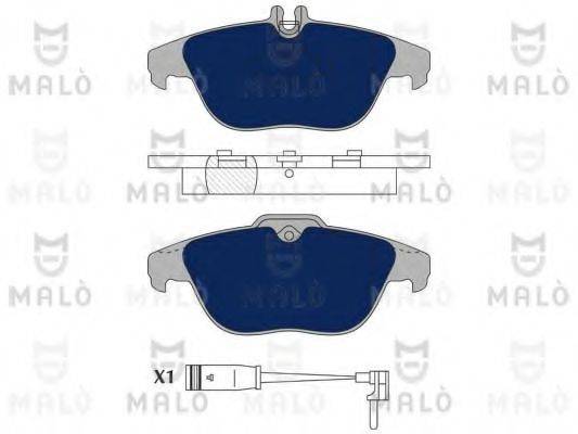 MALO 1050945 Комплект гальмівних колодок, дискове гальмо