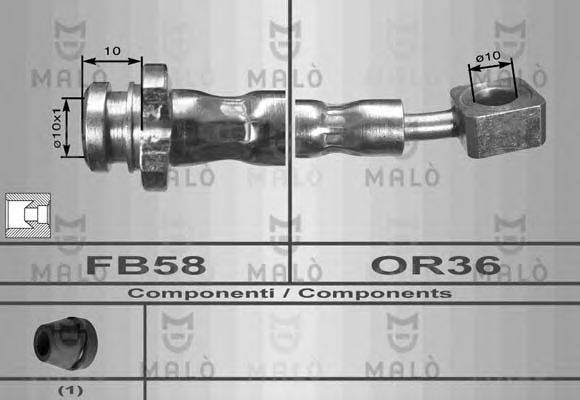 MALO 80011 Гальмівний шланг