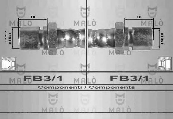 MALO 80014 Гальмівний шланг