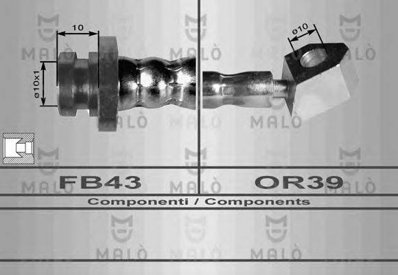 MALO 80083 Гальмівний шланг