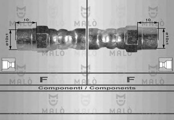 MALO 8013 Гальмівний шланг