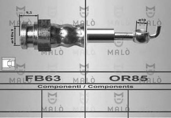 MALO 80222 Гальмівний шланг