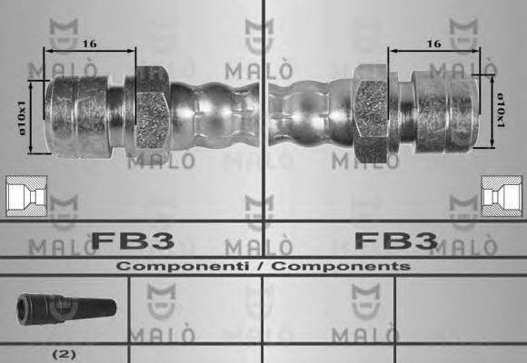 MALO 80240 Гальмівний шланг