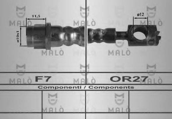 MALO 80254 Гальмівний шланг