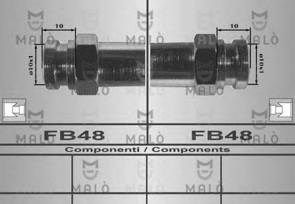 MALO 80259 Гальмівний шланг