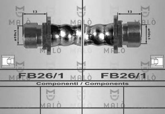 MALO 80295 Гальмівний шланг