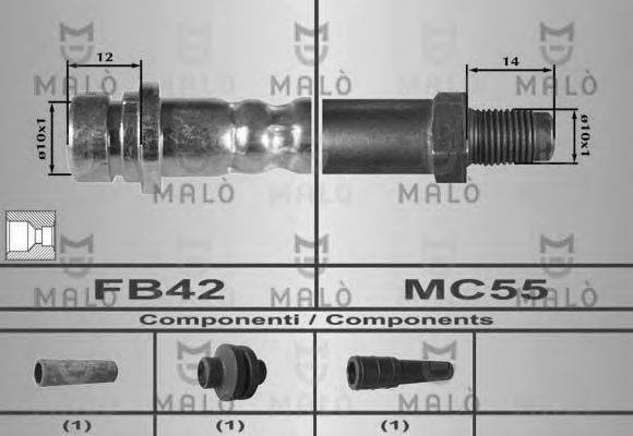 MALO 80321 Гальмівний шланг