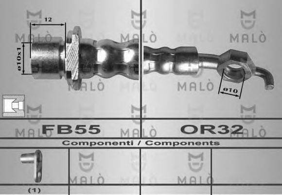 MALO 80359 Гальмівний шланг