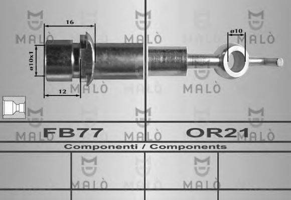 MALO 80365 Гальмівний шланг