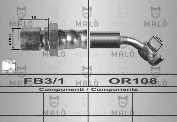 MALO 80435 Гальмівний шланг