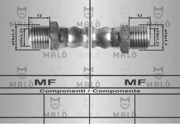 MALO 8059 Гальмівний шланг