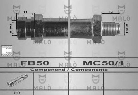 MALO 80593 Гальмівний шланг