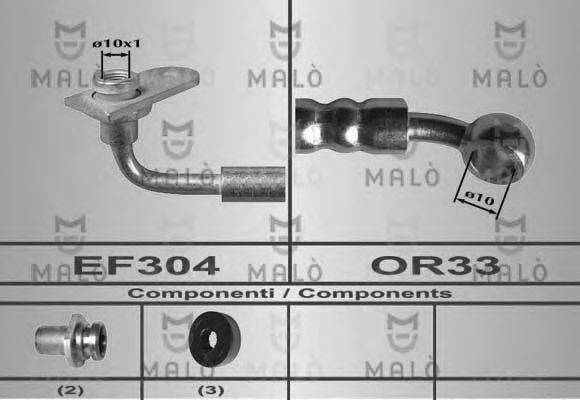 MALO 80602 Гальмівний шланг