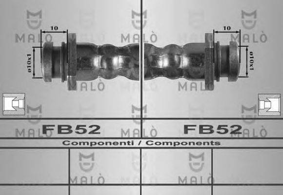 MALO 80604 Гальмівний шланг