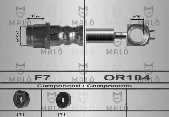 MALO 80624 Гальмівний шланг