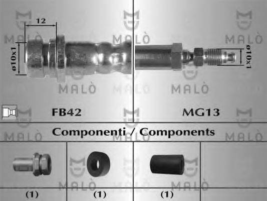MALO 80639 Гальмівний шланг