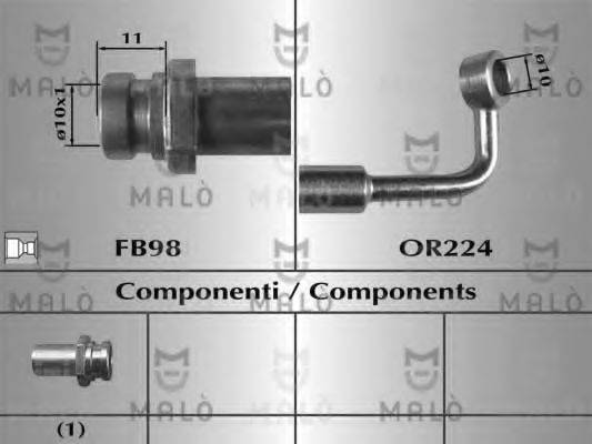 MALO 80643 Гальмівний шланг