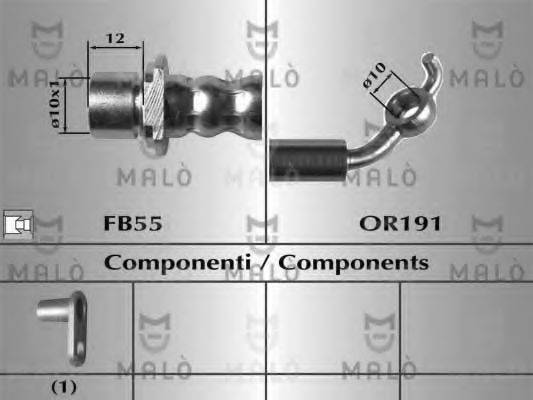 MALO 80645 Гальмівний шланг