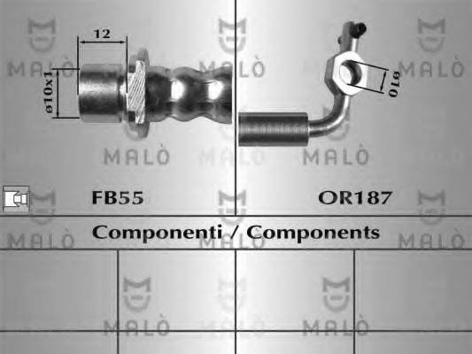 MALO 80648 Гальмівний шланг