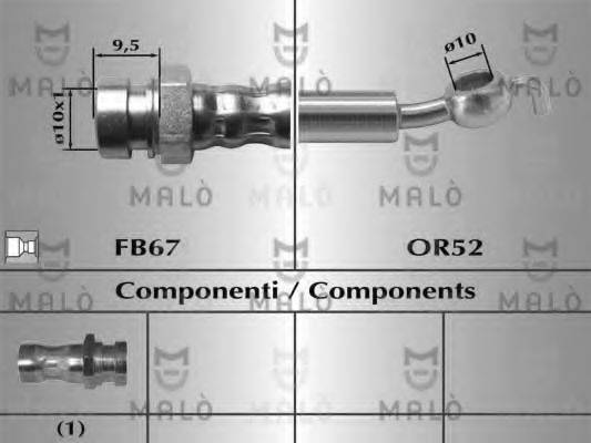 MALO 80787 Гальмівний шланг
