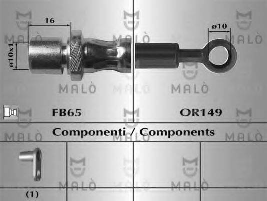 MALO 80870 Гальмівний шланг