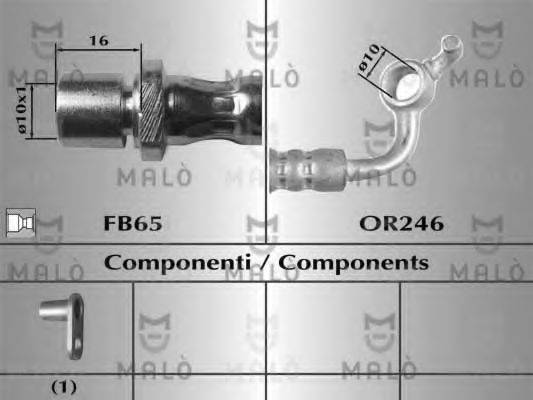 MALO 80872 Гальмівний шланг
