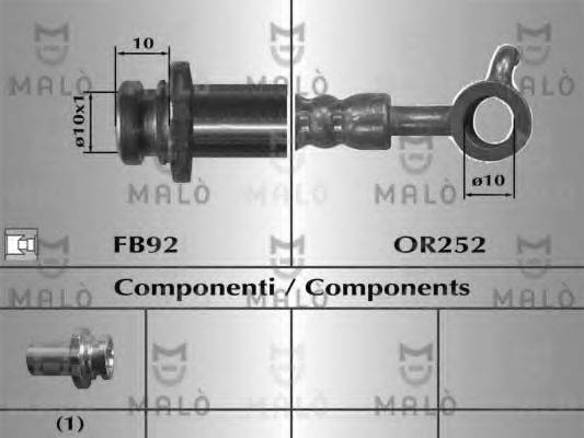 MALO 80936 Гальмівний шланг