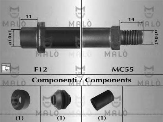 MALO 80947 Гальмівний шланг