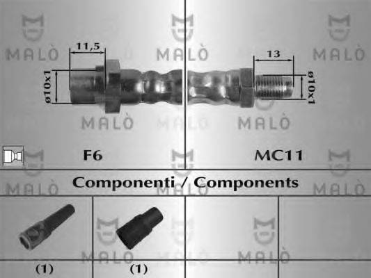 MALO 80951 Гальмівний шланг