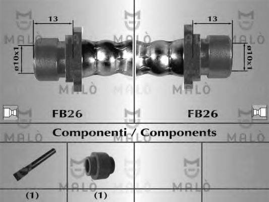MALO 80997 Гальмівний шланг