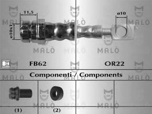 MALO 81014 Гальмівний шланг