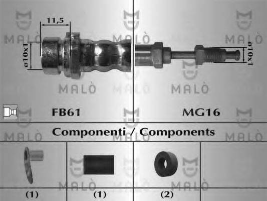 MALO 81036 Гальмівний шланг