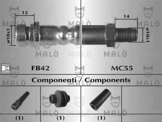 MALO 81038 Гальмівний шланг