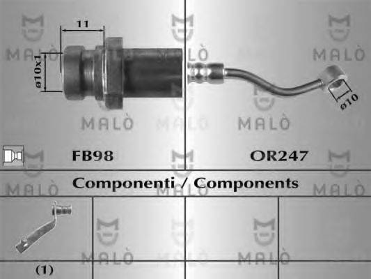 MALO 81049 Гальмівний шланг
