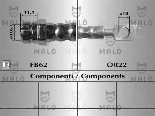 MALO 81069 Гальмівний шланг