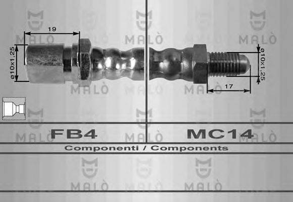 MALO 8282 Гальмівний шланг