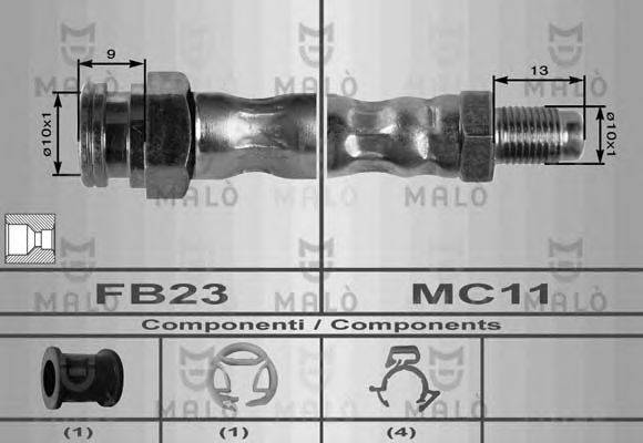 MALO 8355 Гальмівний шланг