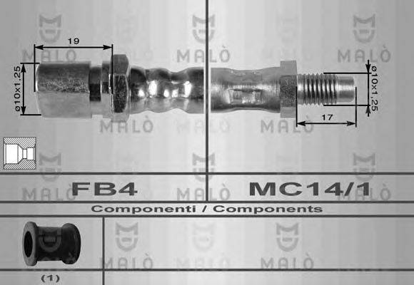 MALO 8359 Гальмівний шланг