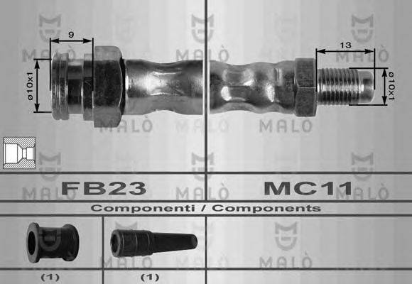 MALO 8364 Гальмівний шланг